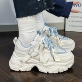 回力女鞋 ins老爹鞋 2025新款 6cm厚底款 Warrior 时尚 秋季 休闲运动鞋