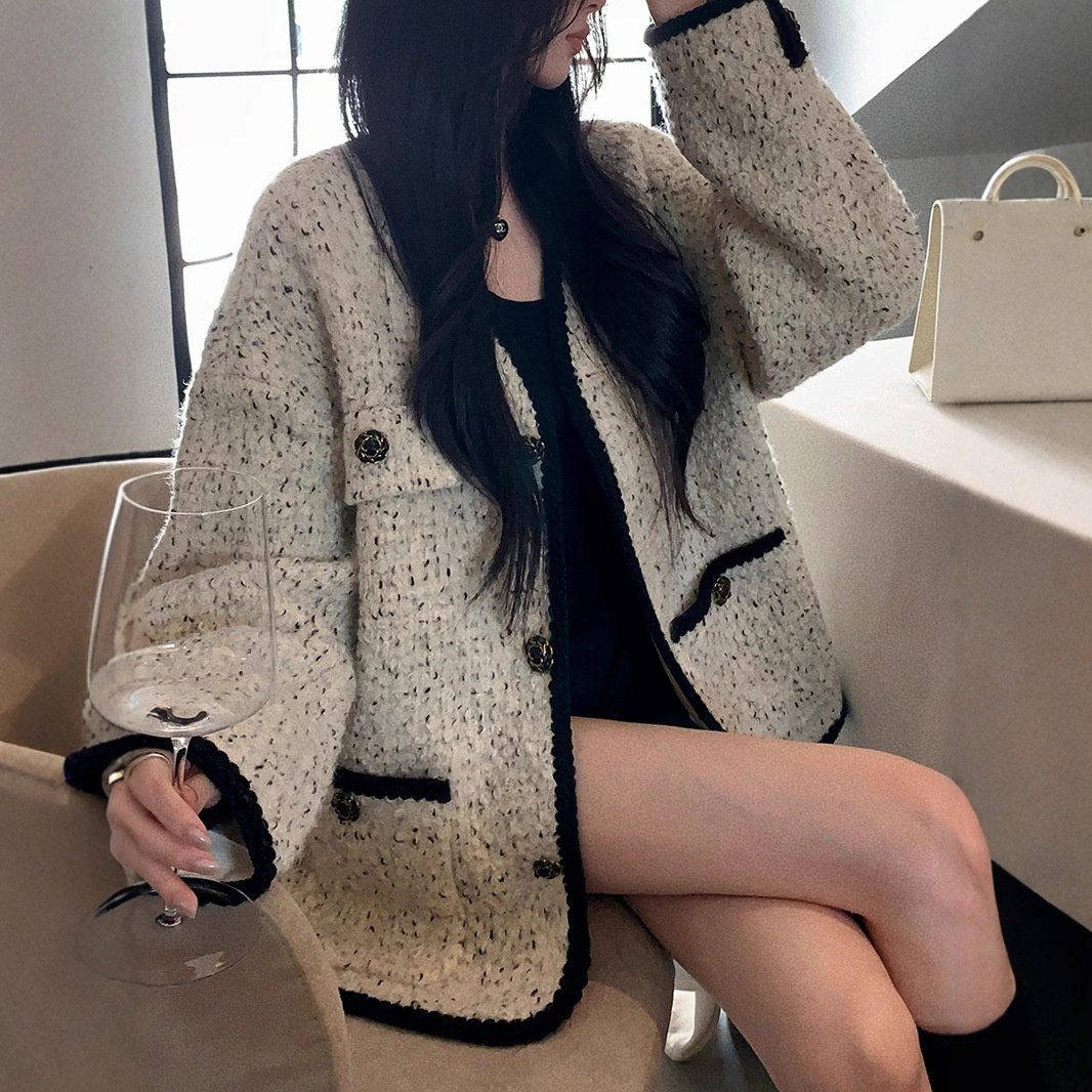 网红大码女装加棉羊毛呢小香风外套2025冬季新款粗花呢上衣AA068,女装/女士精品,大码呢大衣,淘宝优惠券,粉丝福利购,淘宝优惠卷