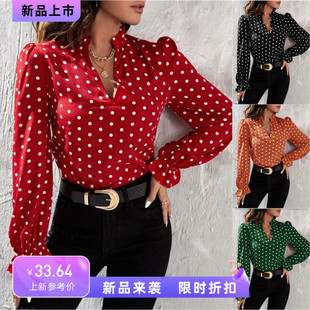 Tops Clothes T Shirt For Women shirts Blouse Black autumn 24