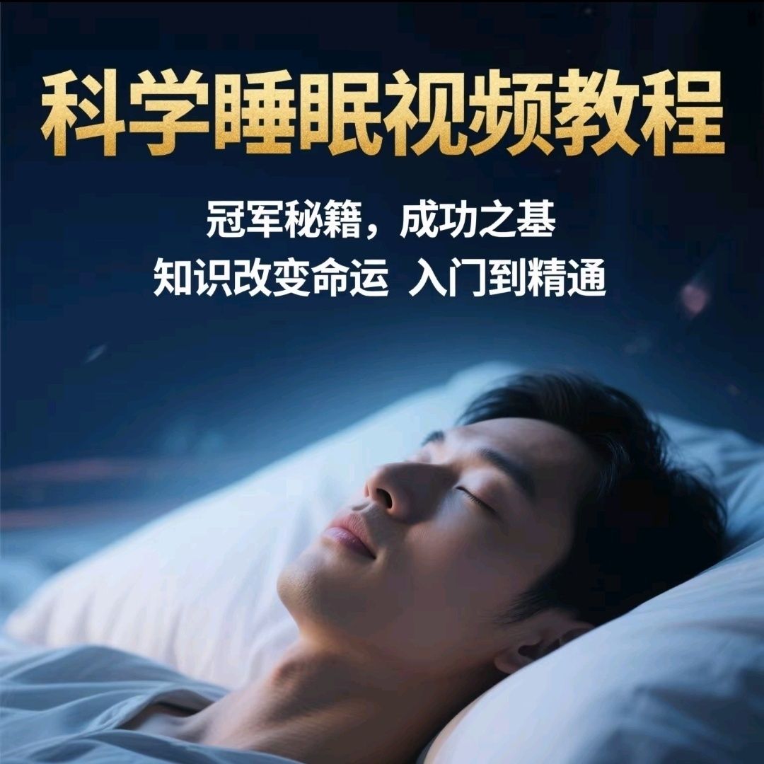 科学睡眠视频教程提高睡眠质量深度调整冥想休息小学健康课程资料