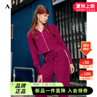 套裝 2024年春季 戶外運動休閑風(fēng)燈芯絨外套長褲 女式 兩件套Q0560113