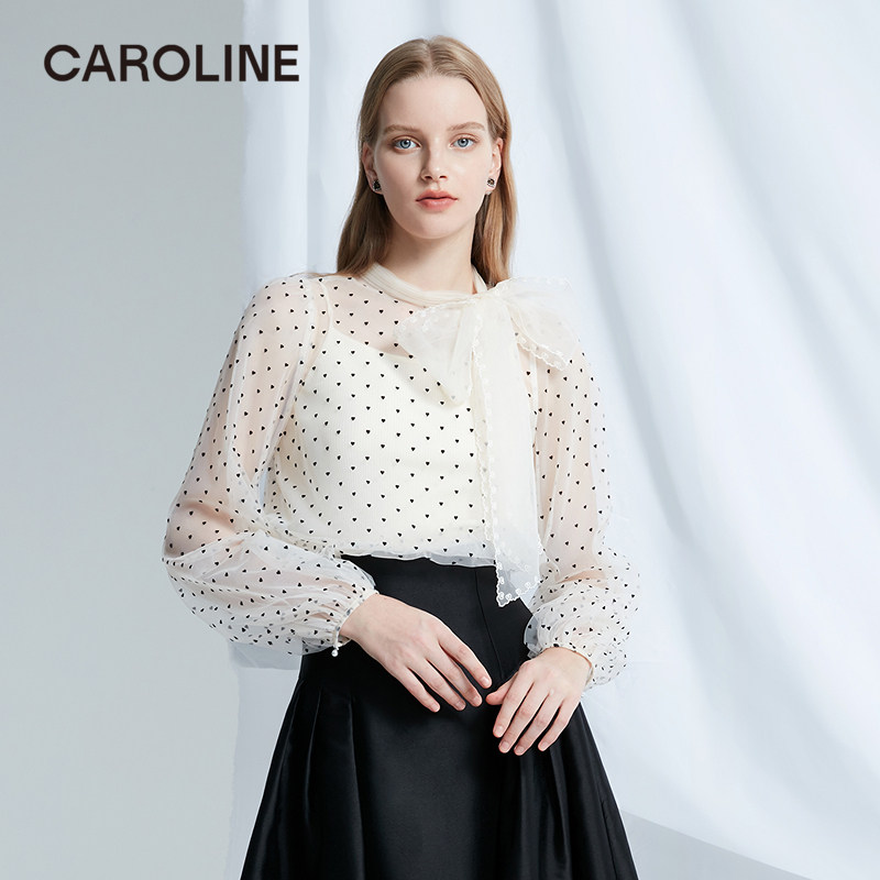 CAROLINE卡洛卡洛琳雪纺衫CA