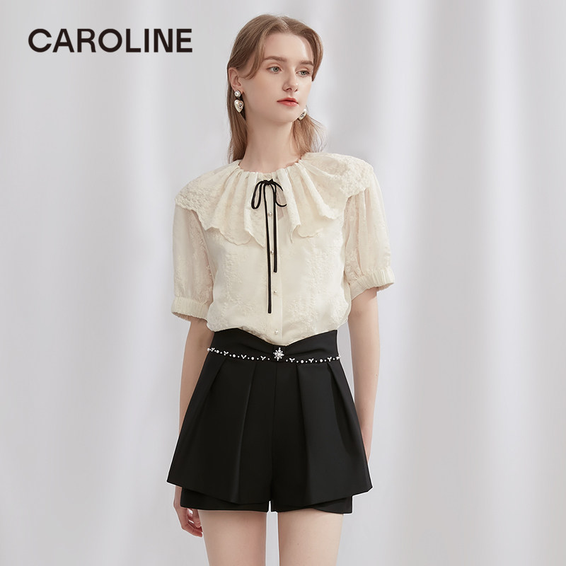 CAROLINE卡洛卡洛琳雪纺衫CA