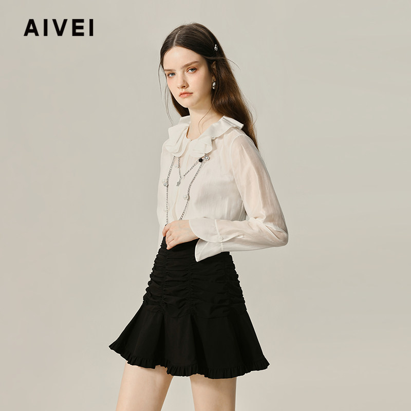 AIVEI欣贺艾明星同款宫廷淑