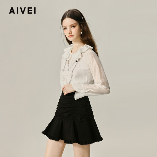 AIVEI欣贺艾明星同款宫廷淑