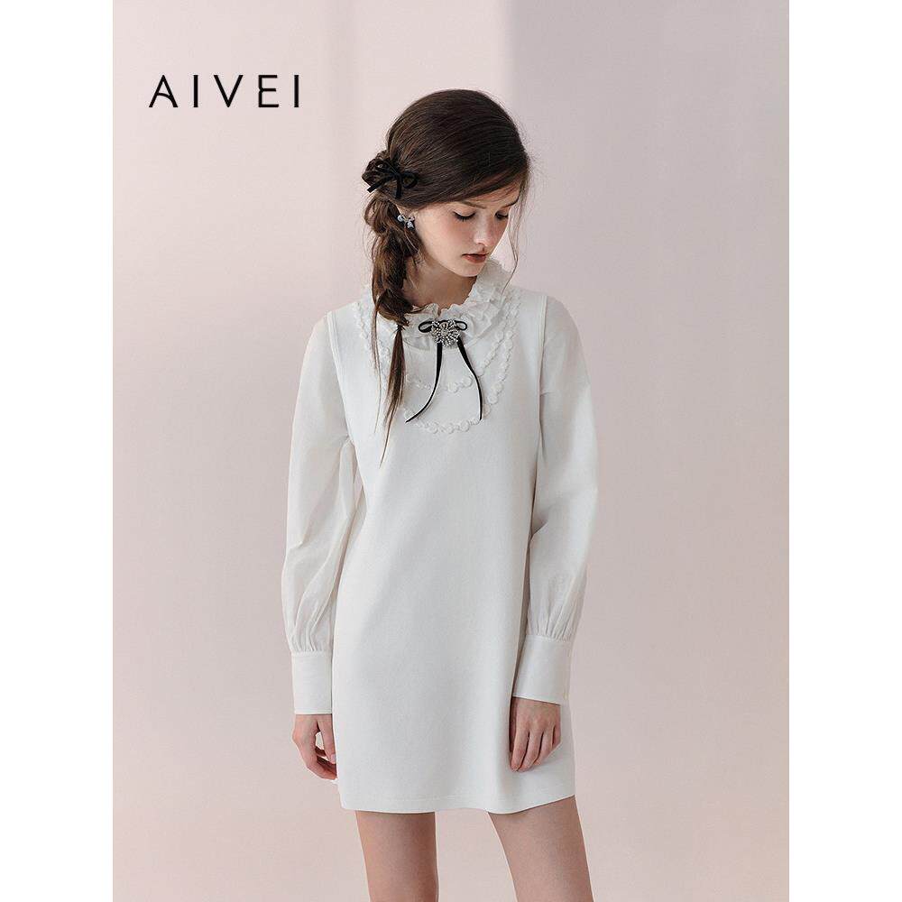 AIVEI欣贺艾薇2026春季日系少女小个子直筒版针织背心裙XSV1L03S