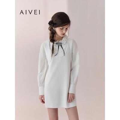 AIVEI欣贺艾薇2026春季日系少女小个子直筒版针织背心裙XSV1L03S