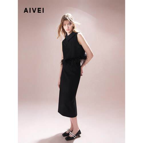 AIVEI欣贺艾薇24秋季新中式气质半身裙R753605A-2