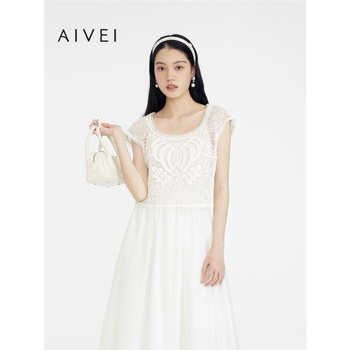 AIVEI欣贺艾薇2025夏季新日系少女感短袖上衣吊带裙套装S722104A