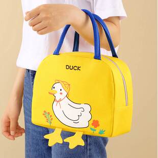 饭盒袋子手提帆布提单铝箔冰镇单肩上班露营防油加厚收纳包袋可爱