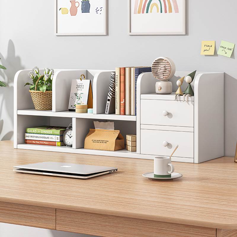 书架简易桌面置物架小型书柜办公桌上家用飘窗学生宿舍书桌收纳架