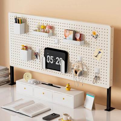 零食架子置物架客厅高颜值书桌桌面架立式桌上洞洞板学生整理收纳