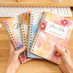 跨境A5英文每日每周理财记账本 大线圈计划本家庭收支现金预算本