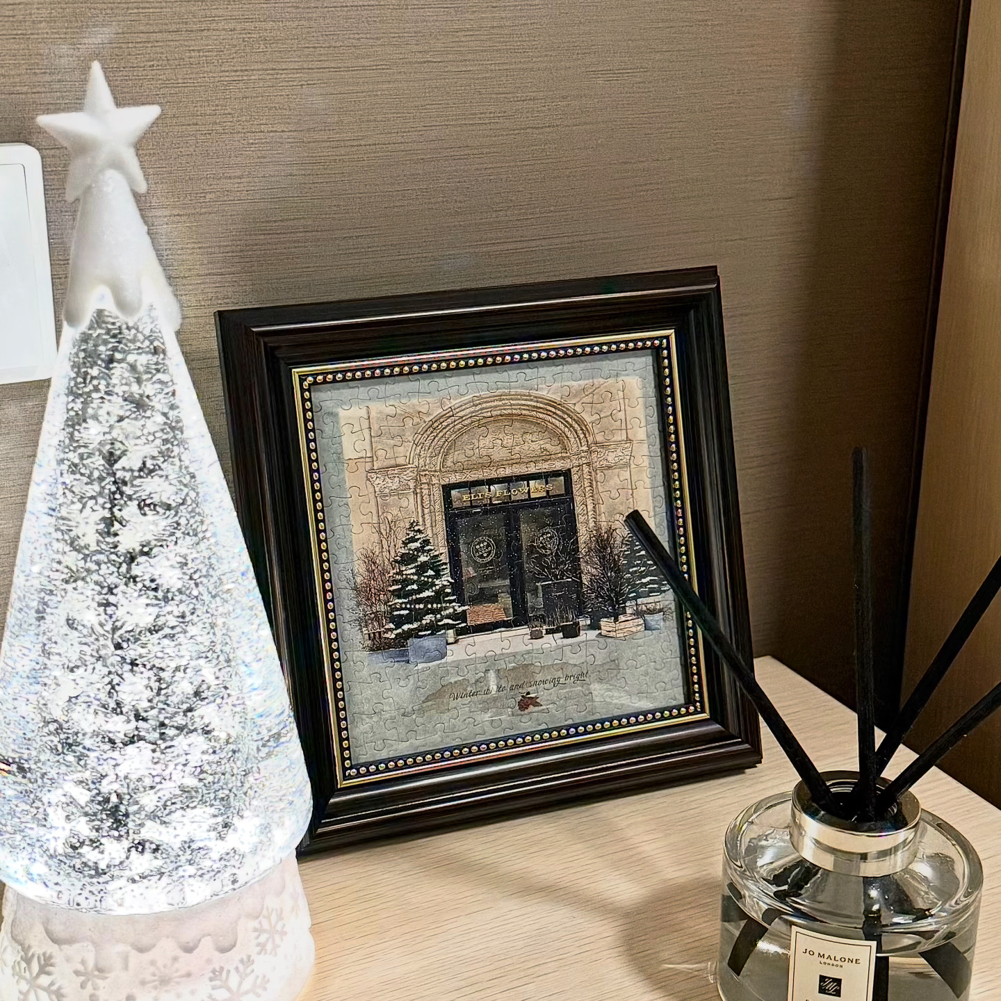 Comitok冬日花店拼图复古画框四季花店画成人解压氛围感圣诞礼物,家居饰品,积木/拼图画,淘宝优惠券,粉丝福利购,淘宝优惠卷