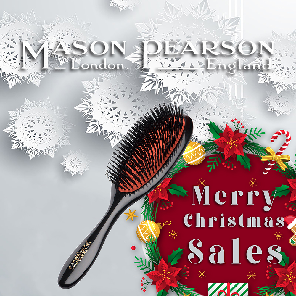 handyb3英国纯猪鬃减少脱发梳子