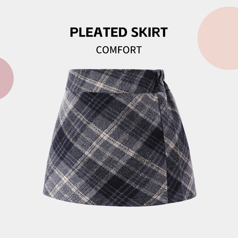 女童秋冬短裙毛呢半身裙菱格纹儿童包臀裙呢子中大童洋气宝宝裤裙,童装/婴儿装/亲子装,半身裙,淘宝优惠券,粉丝福利购,淘宝优惠卷