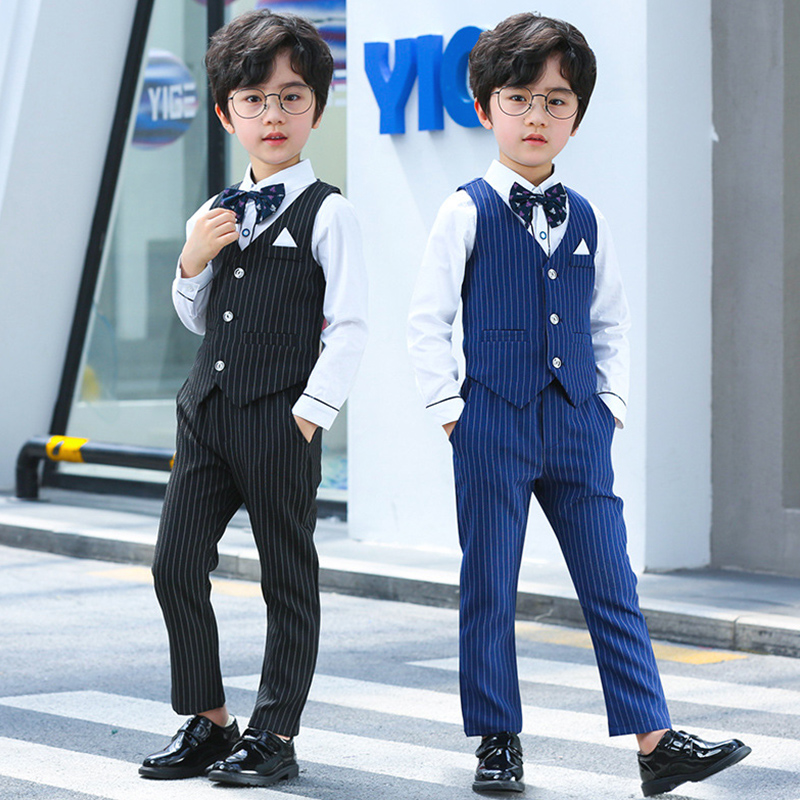 男童西服儿童礼服2025春秋新款钢琴表演出服走秀西装男孩套装毕业