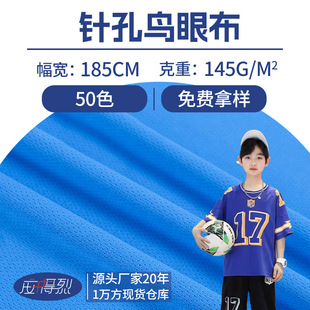 72F针孔鸟眼布 75D 春夏速干排汗运动服T恤针织布料点子鸟眼布