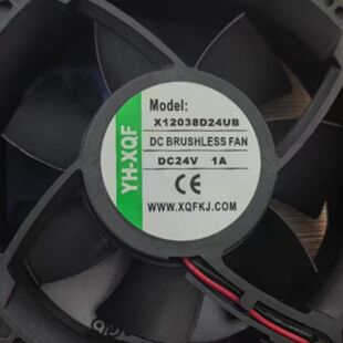 议价全新现货 YH-XQF X12038D24UB 24V 1A 大风量变频器散热风扇1
