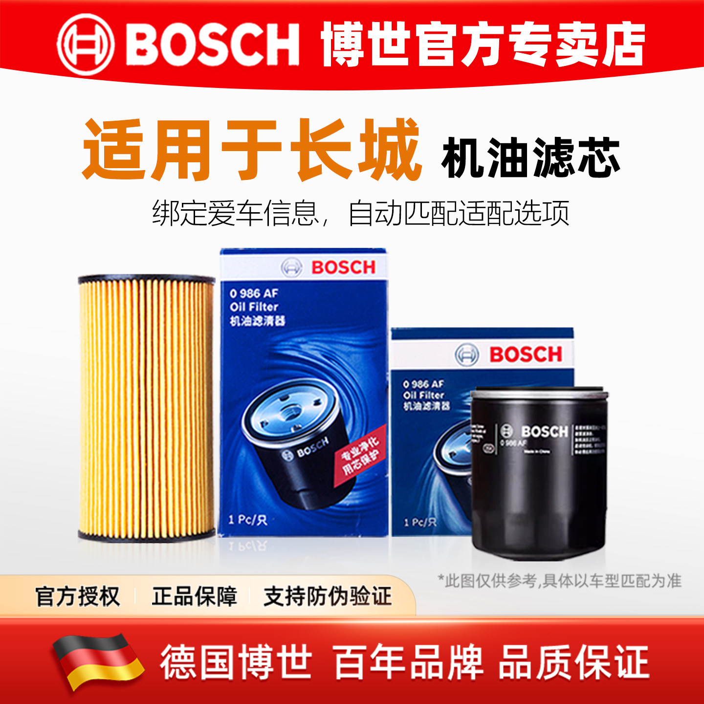 长城风骏3风骏5风骏6风骏7 2.0TD/2.0T/2.2L/2.4L/1.5T机油滤芯格