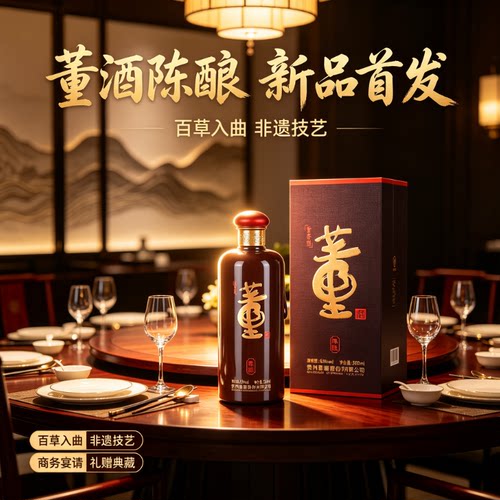 54度董酒陈酿500ml董香型白酒