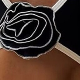 女 连体泳衣沙滩泳池花朵显瘦小香风气质感泳装 夏季 ins赫本式