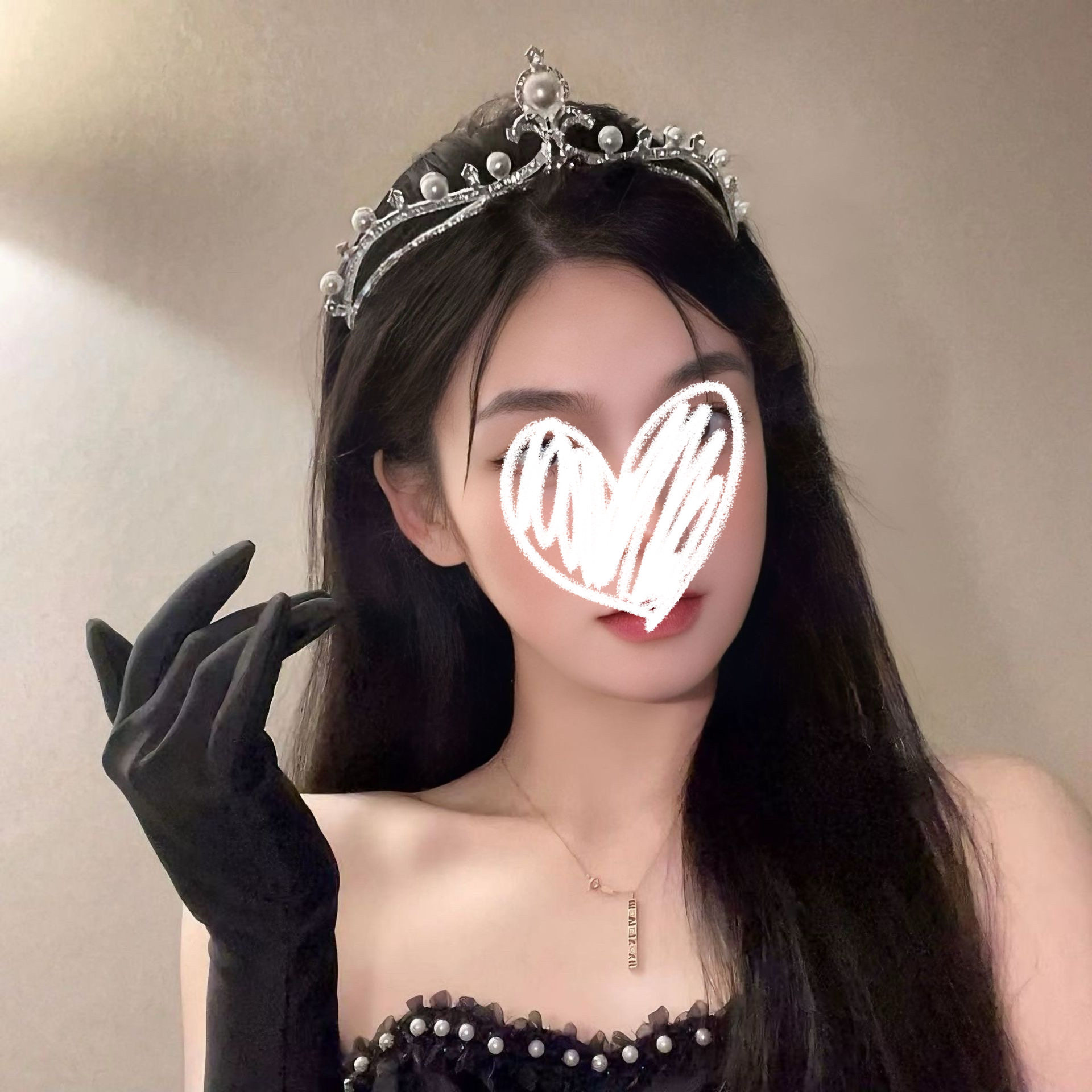 公主皇冠礼服配饰冠生日快乐成年头饰珍珠项链女神十八岁发箍