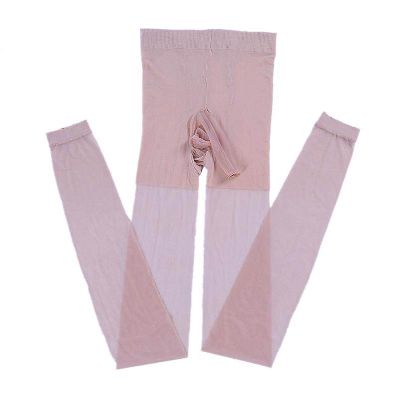 丝袜夏季男款潮袜隐形超薄肉色性感丝袜大码九分袜男士裤袜子