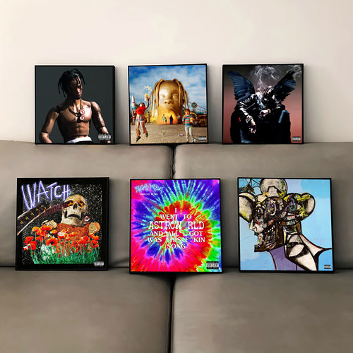 Travis Scott周边专辑封面海报挂画音乐酒吧装饰画卧室宿舍壁画