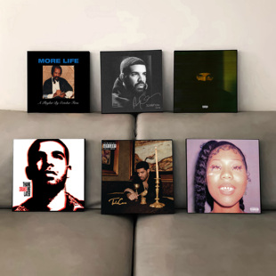 Drake德雷克周边专辑封面海报挂画音乐酒吧装饰画卧室宿舍壁画