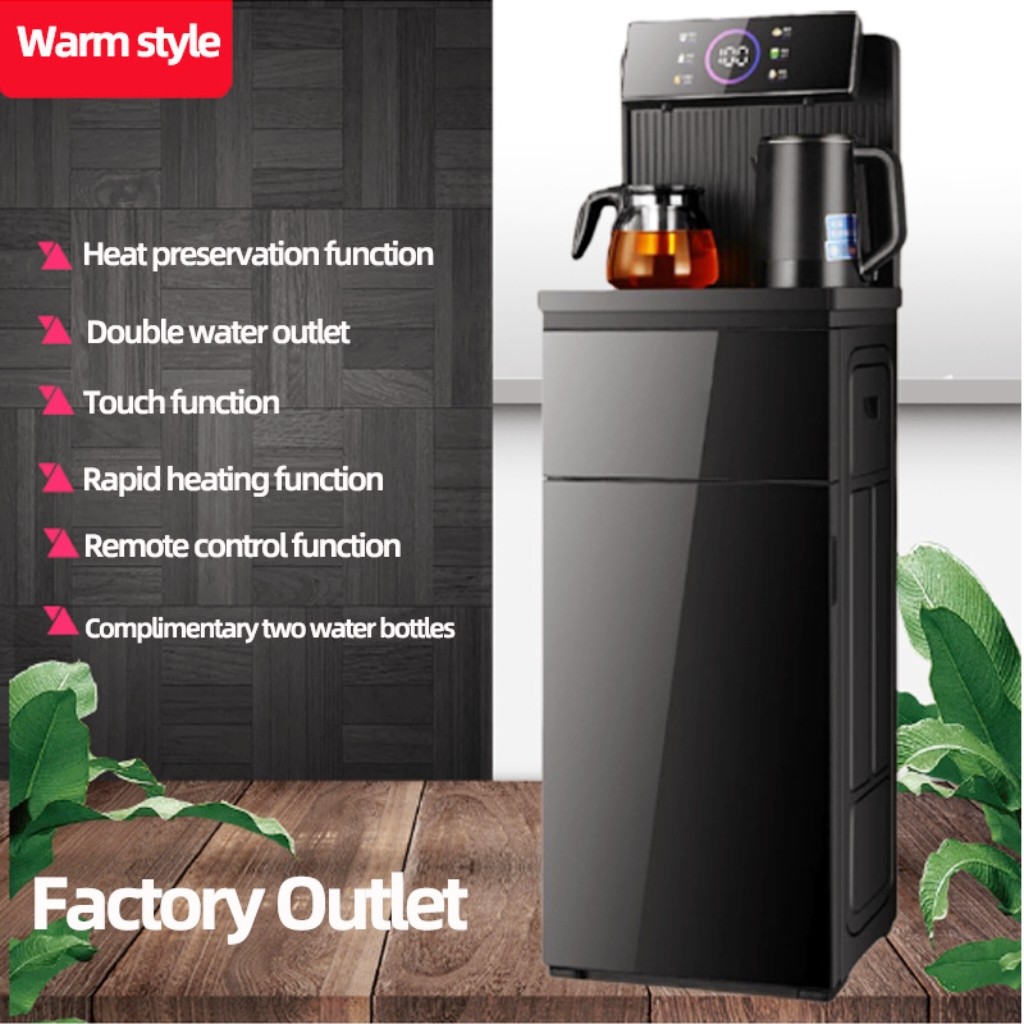 外贸出口英文版茶吧机跨境出口饮水机冰热两用tea bar machine