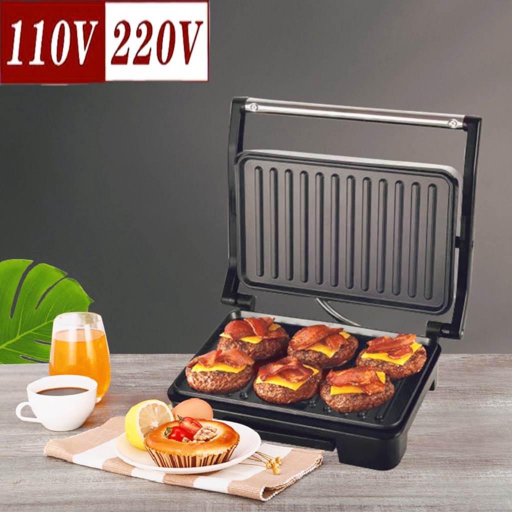 110V220V牛排机面包早餐轻食机台湾美国加拿大 Steak machine包邮