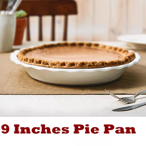 10inch Pie Pans for Baking Round Baking Dish Plate Microwave