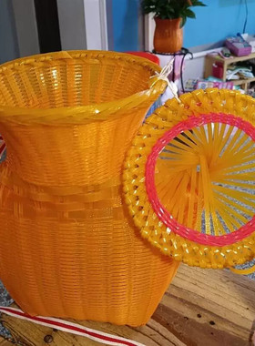 传统手工编织家用带盖鱼篓加厚装鱼黄鳝螃蟹泥鳅小龙虾钓鱼渔具
