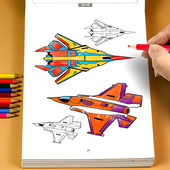 男孩子喜欢 兵器线稿临摹画册儿童绘画控笔训练图画本幼儿宝宝漫画入门机甲勇士涂色本空白描印素描手绘素材