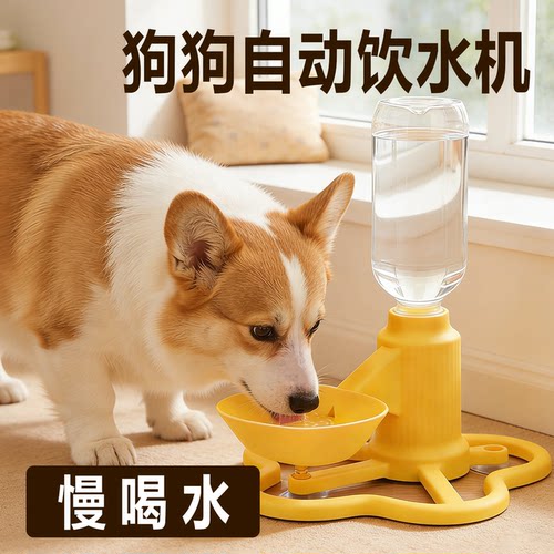 狗狗增高自动饮水器不插电喝水机