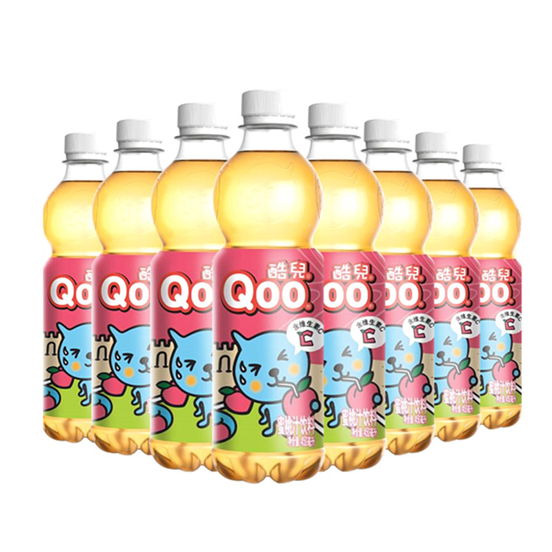 可口可乐美汁源Qoo酷儿水蜜桃汁儿童果汁饮料苹果汁童年儿时饮品