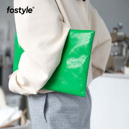 FOSTYLE电脑包pengpeng简约磁吸内胆包手拿13寸笔记本保护包