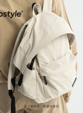 FOSTYLE帽檐双肩包Dora款小众轻便尼龙包13寸防泼水旅行包户外包