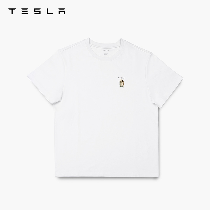 Tesla/特斯拉haha yes 短袖t恤舒适合身款式别致纪念意义舒适百搭