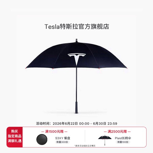 tesla/特斯拉双人高尔夫伞