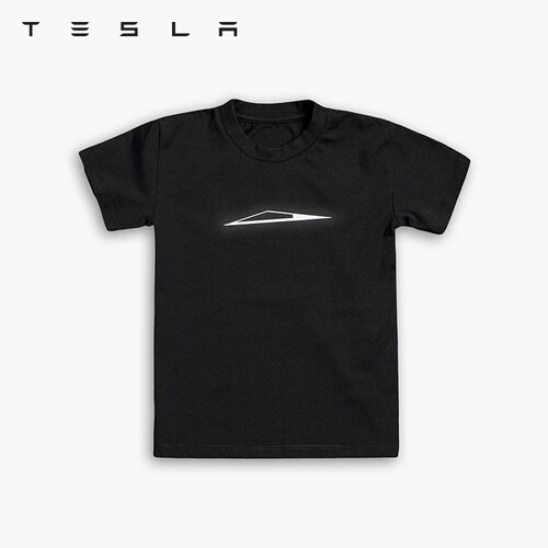 特斯拉（Tesla）官方 童装 Cybertruck 发光短袖T恤 文化产品