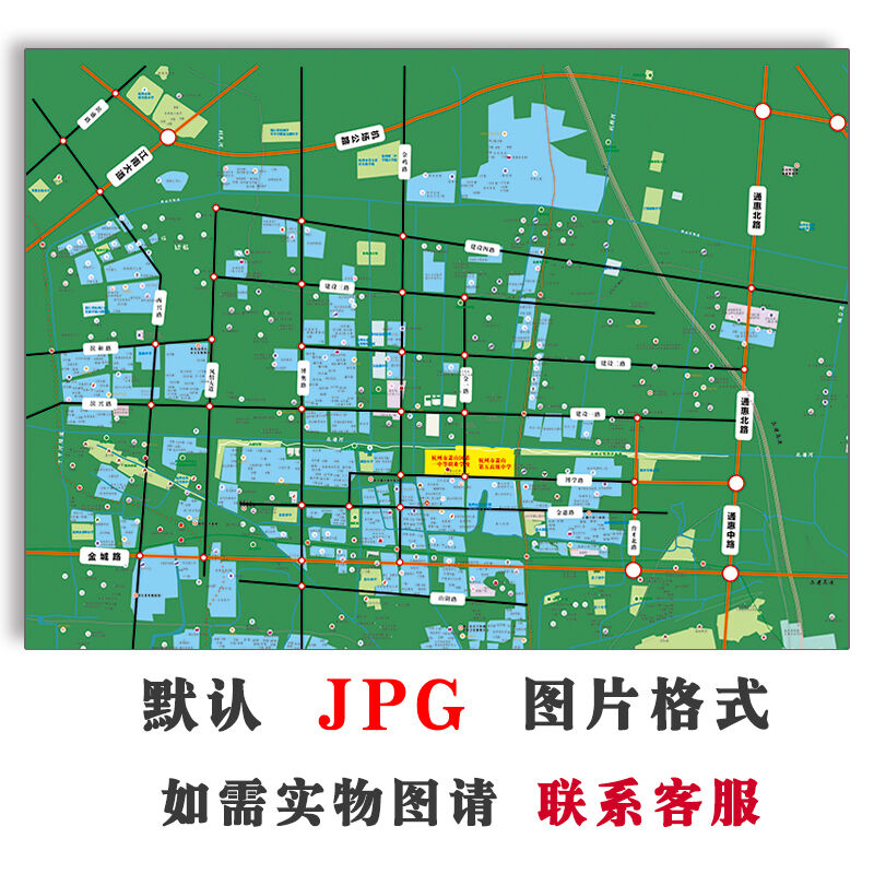 手绘矢量地图设计楼盘公司定制新款电子版行政交通旅游路线地图-封面