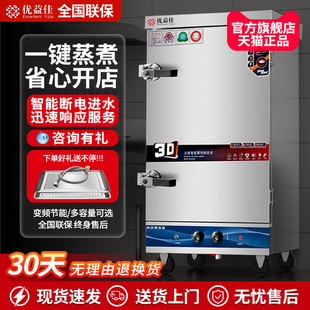 蒸饭柜商用电蒸箱厨房食堂米饭馒头包子大小型全自动燃气蒸饭车