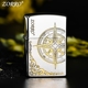 zorro佐罗官方正品 防风指南针创意送男友礼物独特 煤油打火机男士