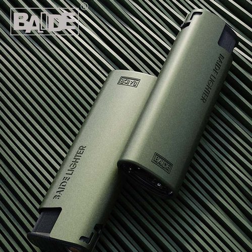 百得BAIDEM188绅士哑光防风直冲打火机高档厚重防抖可充气打火机