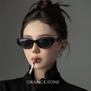 复古猫眼墨镜女高级感2024gm新款 Jennie窄框防晒紫外线太阳眼镜