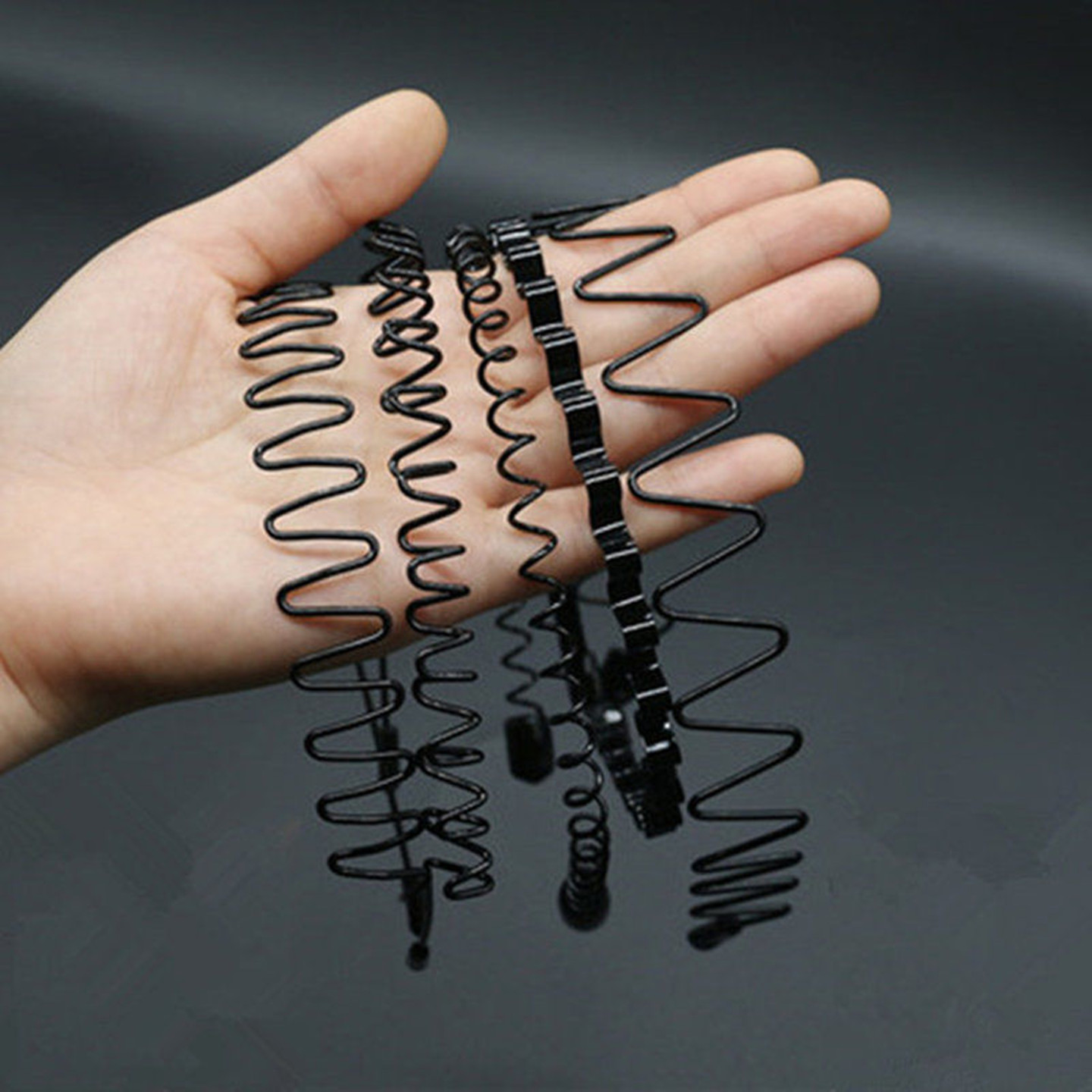 男士铁合金隐形发箍头箍波浪发卡