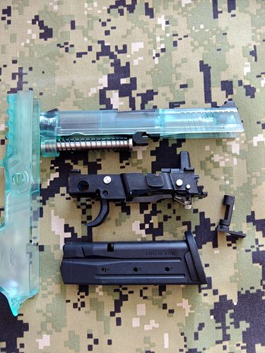 X顽模全新p250透明全结构合法科教模型CSGO伦琴射线非田宫非反吹