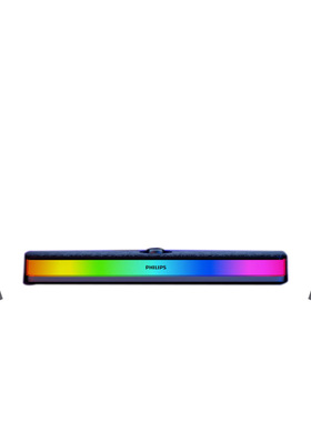 Philips/飞利浦电脑音响SPA6109蓝牙音箱长条型彩灯律动充电式麦